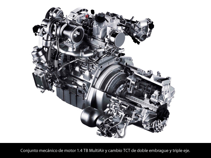 Alfa-Romeo MiTo 1.4-TB MultiAir TCT. Motor y caja de cambios