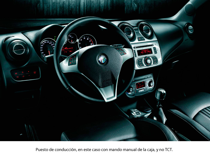 Alfa-Romeo MiTo 1.4-TB MultiAir TCT. Puesto de conducción