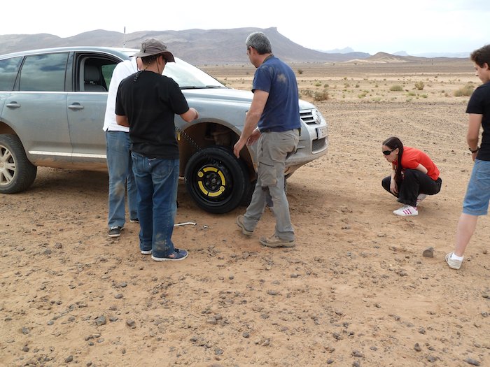 Rueda de galleta en el desierto Rueda de galleta en el desierto