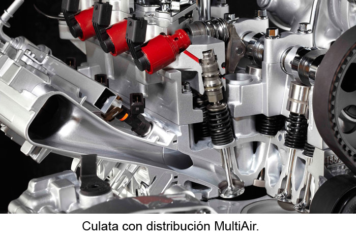 Culata con distribución MultiAir.