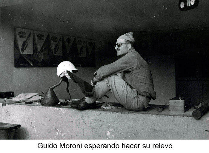 Guido Moroni esperando hacer su relevo