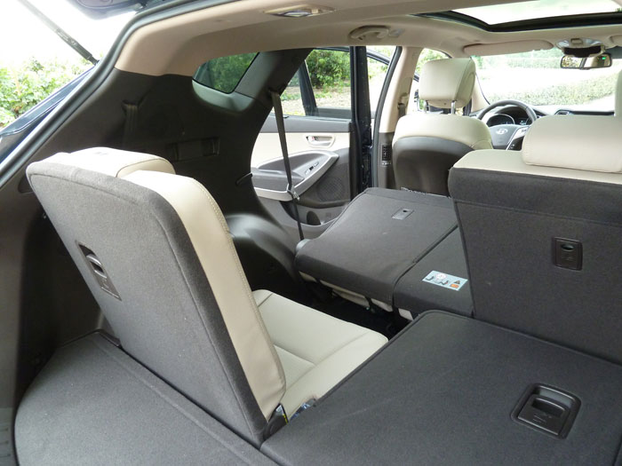 Hyundai Santa Fe. Asientos de la tercera fila