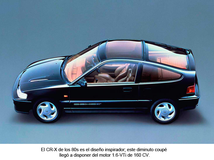 Honda CR-X de los 80s. Motor 1.6-VTi de 160 CV.