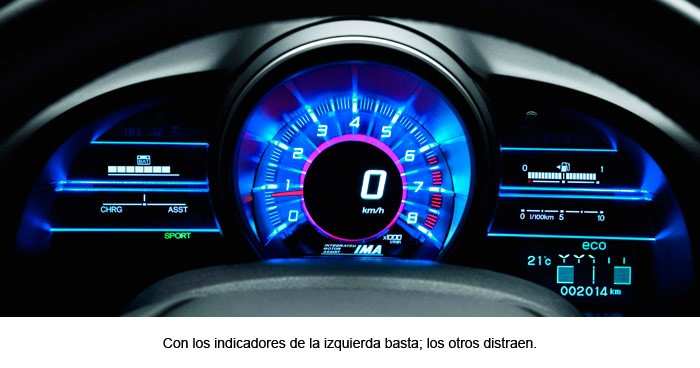 Honda CR-Z. Cuadro de instrumentación.