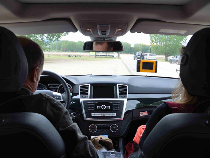 Eco Desafío 2013.Interior del Mercedes-Benz GL 350