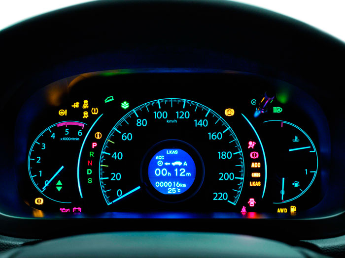 Honda CR-V. Prueba de consumo. Cuadro de instrumentación