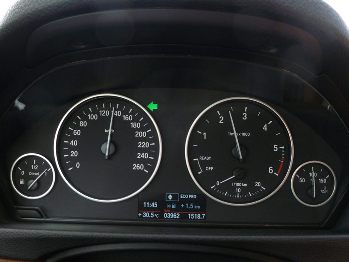 BMW Serie 3 Gran Turismo. Cuadro de instrumentos