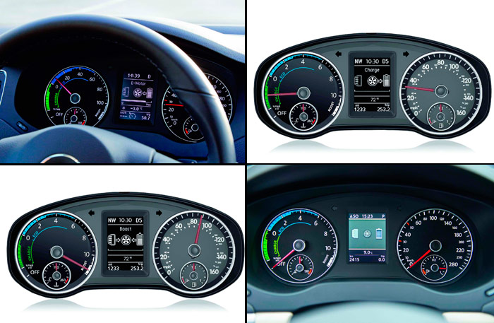 Volkswagen Jetta Hybrid. Cuadro de instrumentación
