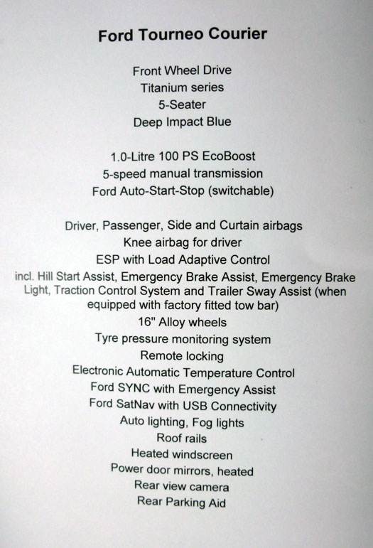 Ford tourneo Courier 2014. Rueda de prensa. Motor 1.0 EcoBoost