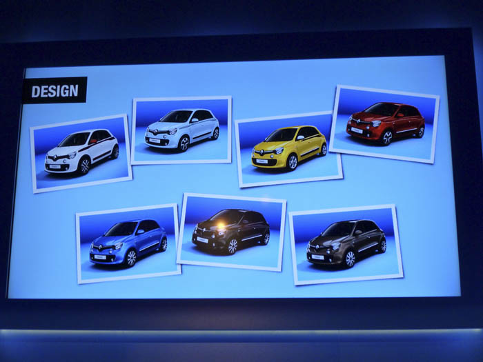 Renault Twingo 2015. Siete colores de carrocería
