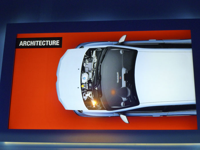 Renault Twingo 2015. Capó, vista cenital