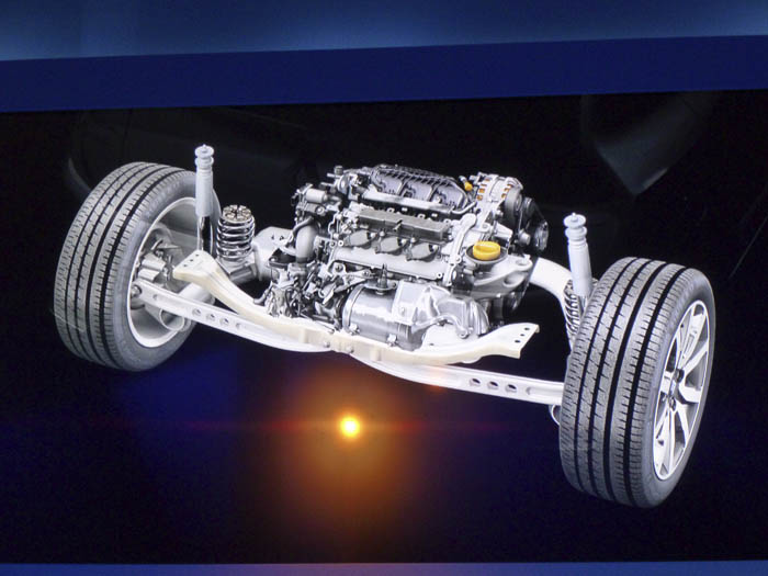 Renault Twingo 2015. Zona posterior. Motor y ruedas.