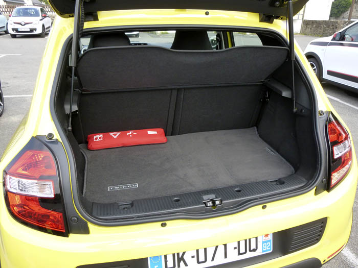 Renault Twingo 2015. Maletero