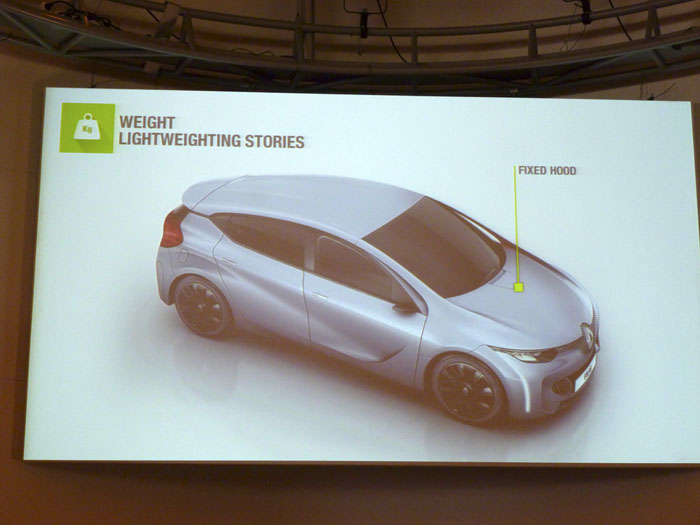 Renault Eolab.  Capó