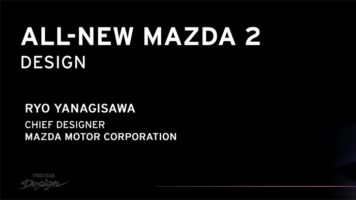 Mazda2. Diseño. Design. Ryo Yanagisawa