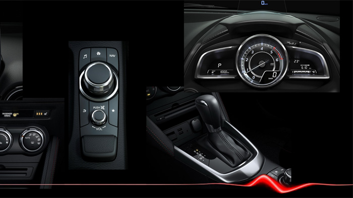 Mazda2. Diseño interior. Detalles