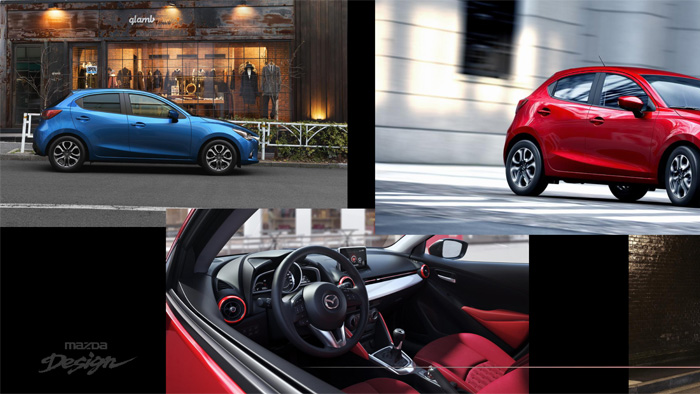 Mazda2. Diseño interior. Combinación interior-exterior