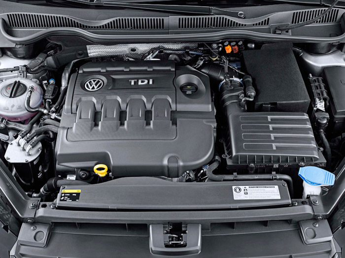 Y aquí está la más moderna versión del 1.6-TDI, que transmite una sensación de empujar mucho más que sus teóricos 110 CV.