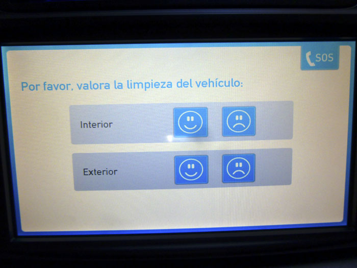 Car2go. Examen de limpieza