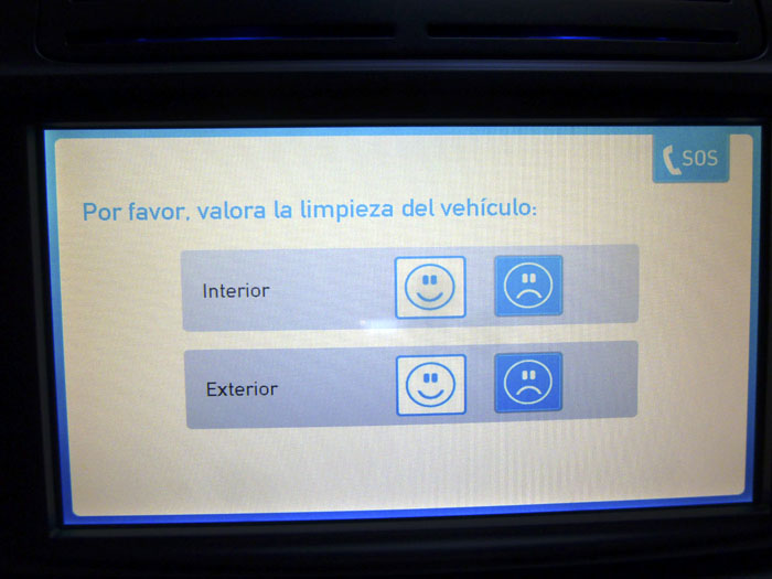 Car2go Confirmo limpieza
