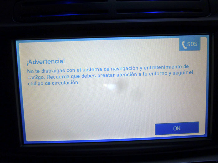 Car2go advertencia