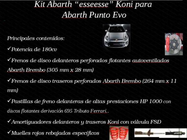 Abarth Punto EVO 1.4 Multiair Turbo 180CV KIT ESSEESSE