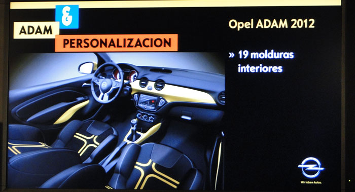 Opel ADAM. Molduras para el interior