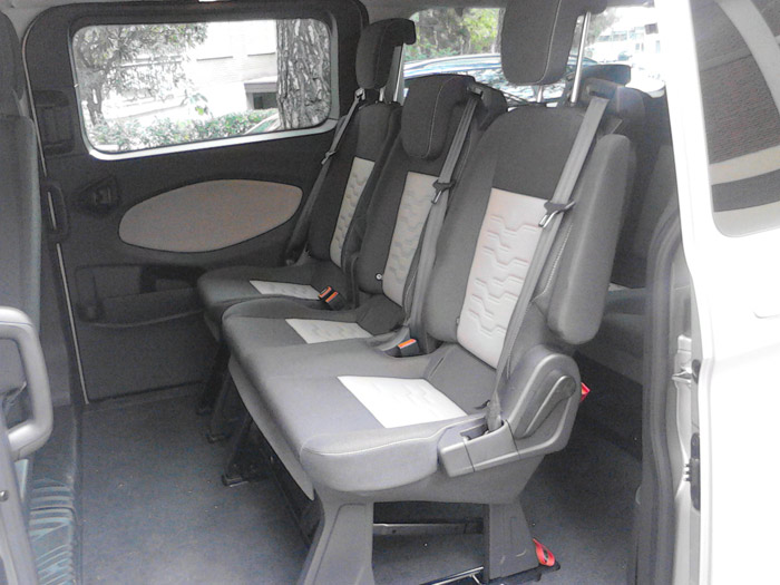 Ford Tourneo Custom. Segunda fila de asientos