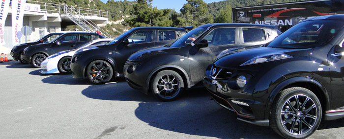 Presentación Nissan Nismo. Coches disponibles para algunas de las pruebas en circuito