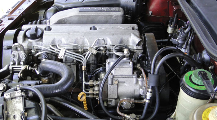 Audi 100 TDI (1989).  Motor 2.0 l y 120 CV