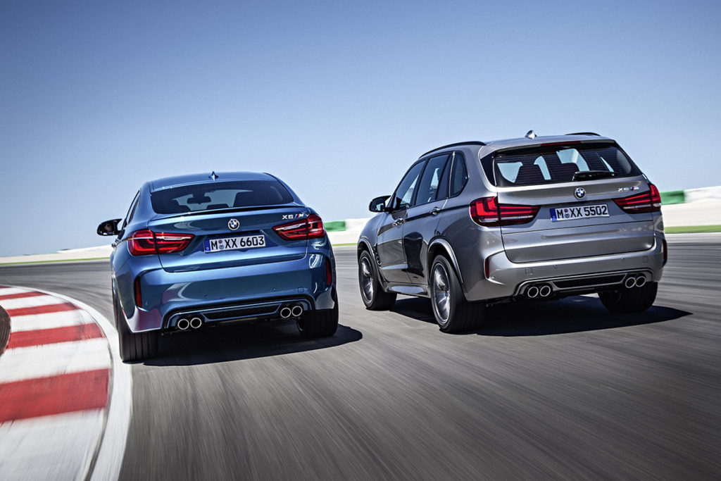 BMW X5 M y BMW X6 M trasera