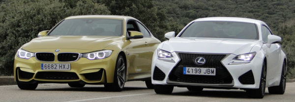 Lexus RC F vs. BMW M4 Coupé
