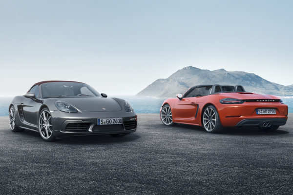 Porsche 718 Boxster en movimiento