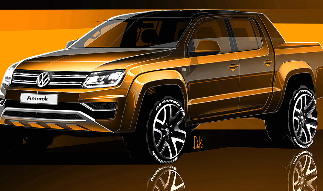 Primeros bocetos del nuevo Volkswagen Amarok