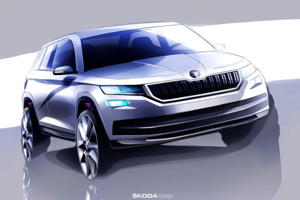 Primeros bocetos del Škoda Kodiaq