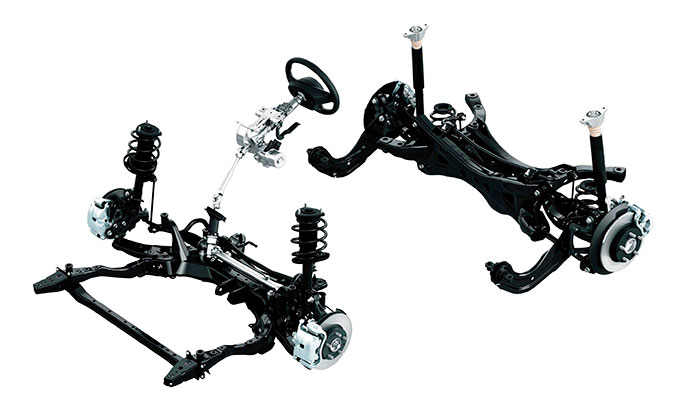 El bastidor de todos los Mazda (MX-5 aparte) con tren trasero independiente está prácticamente calcado de unos modelos a otros; prueba de que la marca está satisfecha con ese diseño, y lo mantiene para todos.