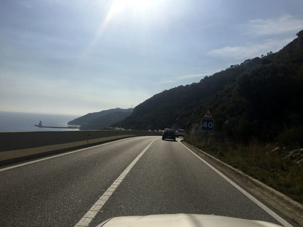 500 kilómetros en coche descapotable