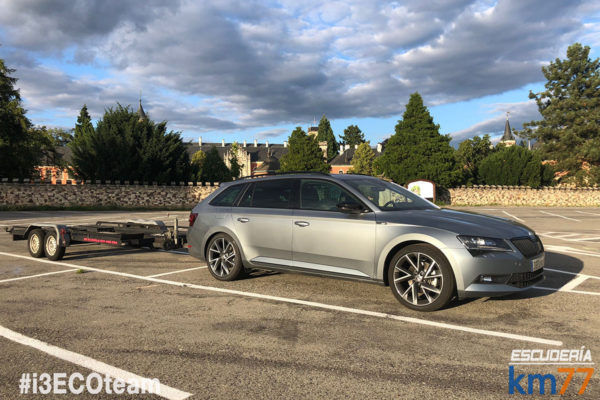 5000 kilómetros con remolque en un Skoda Superb