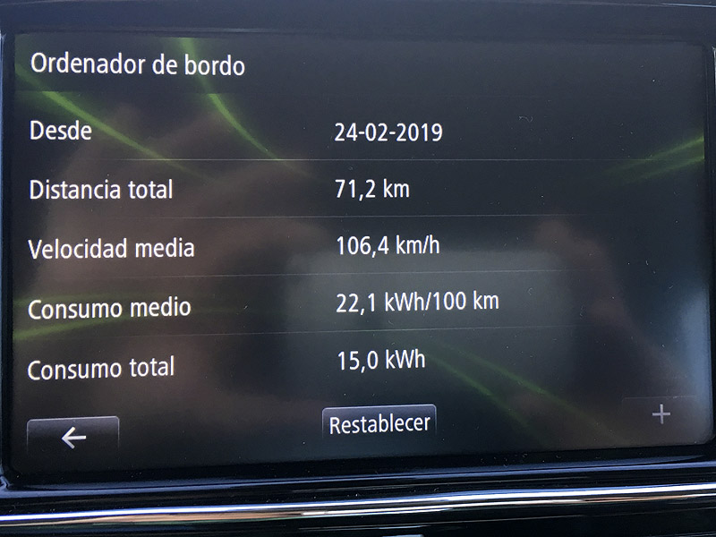 El Renault Zoe consume claramente menos cuando la temperatura ronda los 20 grados que con una temperatura de cero grados centígrados.