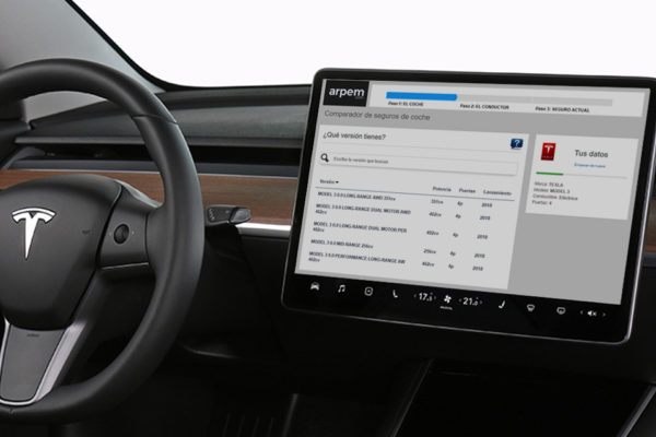 Así contratamos el seguro del Tesla Model 3 en arpem.com