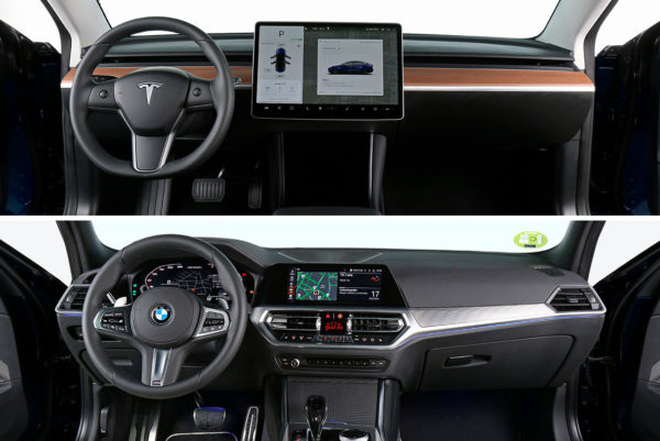 Comparaciones entre el Tesla Model 3 y el BMW M340i xDrive (segunda parte)