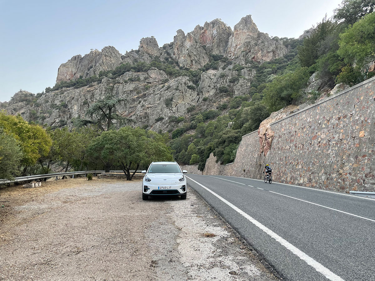 Jaén. Despeñaperros. Kia e-Niro.