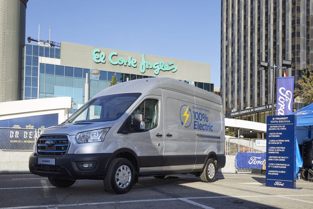 Ford E-Transit, en Madrid.