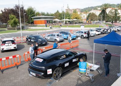II Eco rallye Bilbao - Petronor. Porsche Taycan Turbo S. Pesaje.