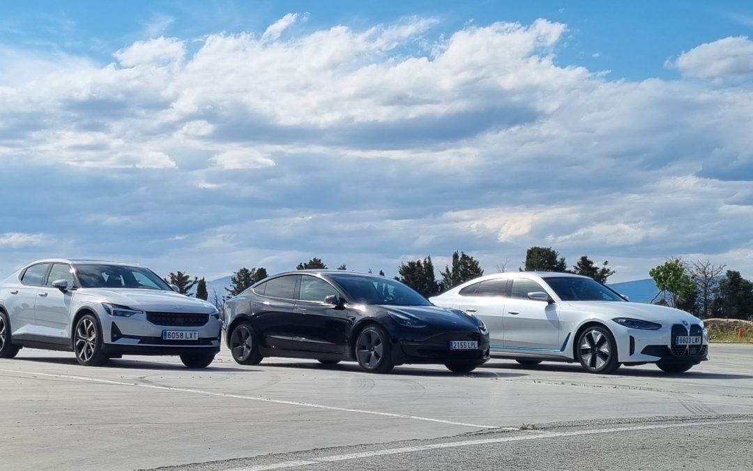 Consumo: BMW i4 eDrive40 vs. Polestar 2 PP vs. Tesla Model 3 GA