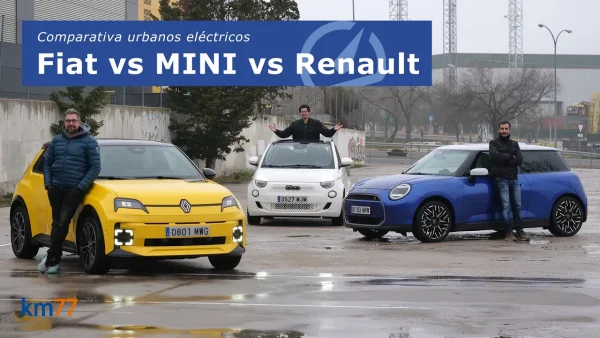 Renault 5 frente a Fiat 500e y MINI Cooper. Los eléctricos urbanos con más encanto comparados en vídeo