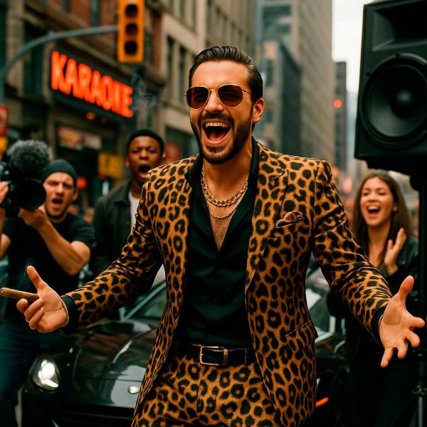 Hombre y ruido en la calle