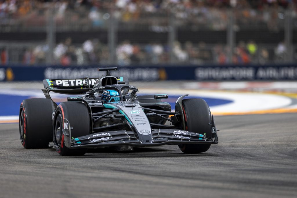 George Russell, en Singapur