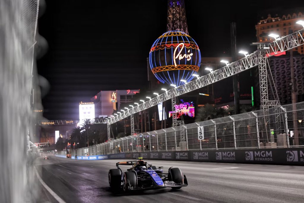 Franco Colapinto, con el Williams en el Gran Premio de Las Vegas 2024