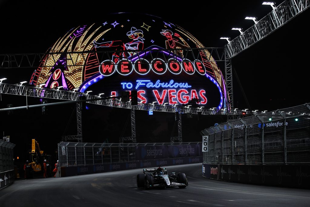 George Russell en el Gran Premio de Las Vegas 2024